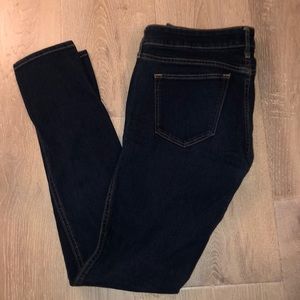 Skinny dark jeans